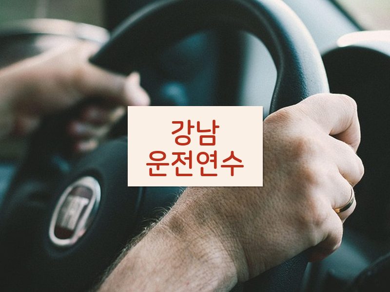 강남운전연수 후기