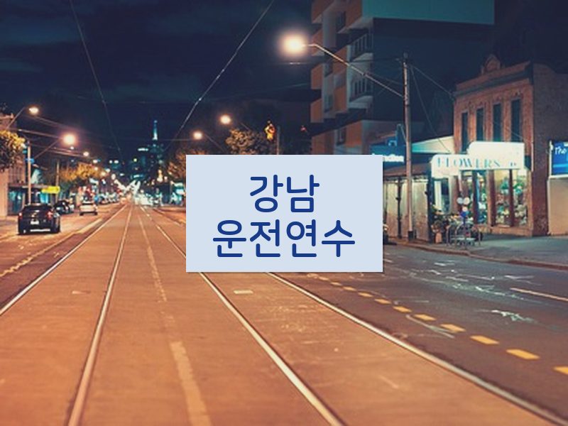 강남운전연수 후기