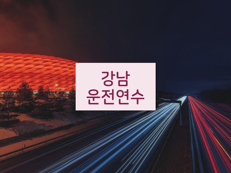 강남운전연수 후기