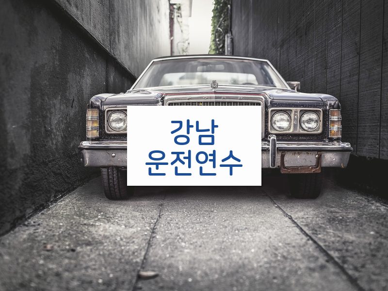 강남운전연수 후기