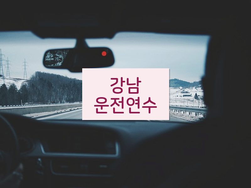 강남운전연수 후기