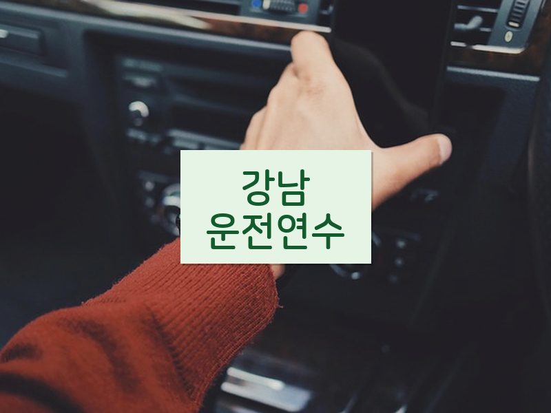 강남운전연수 후기