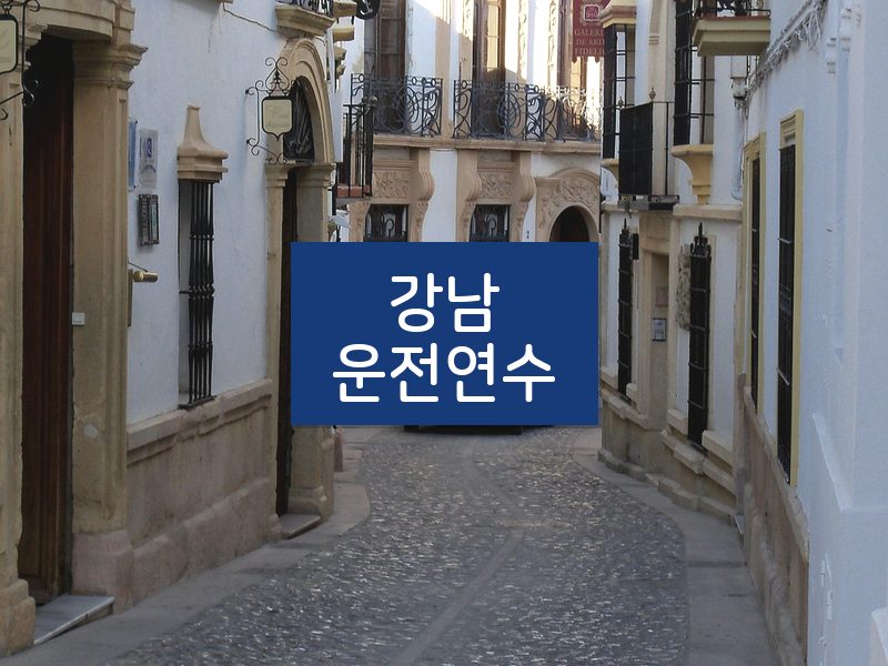 강남운전연수 후기