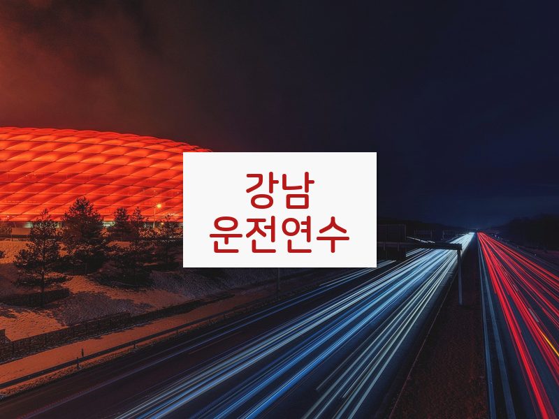 강남운전연수 후기