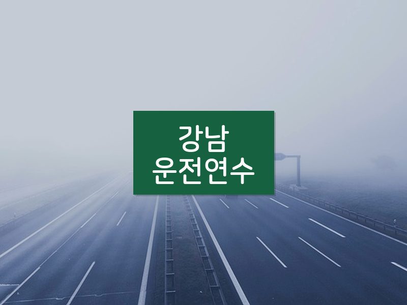 강남운전연수 후기