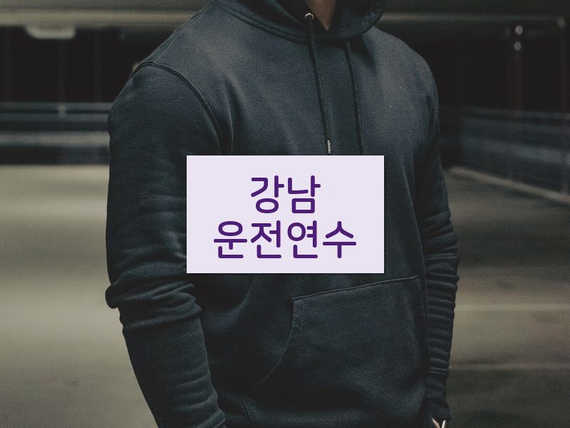 강남운전연수 후기