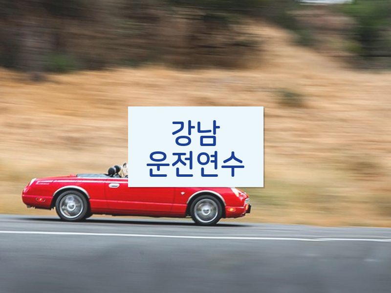 강남운전연수 후기