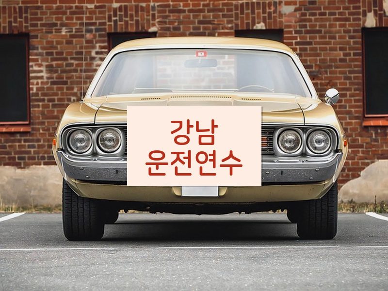 강남운전연수 후기