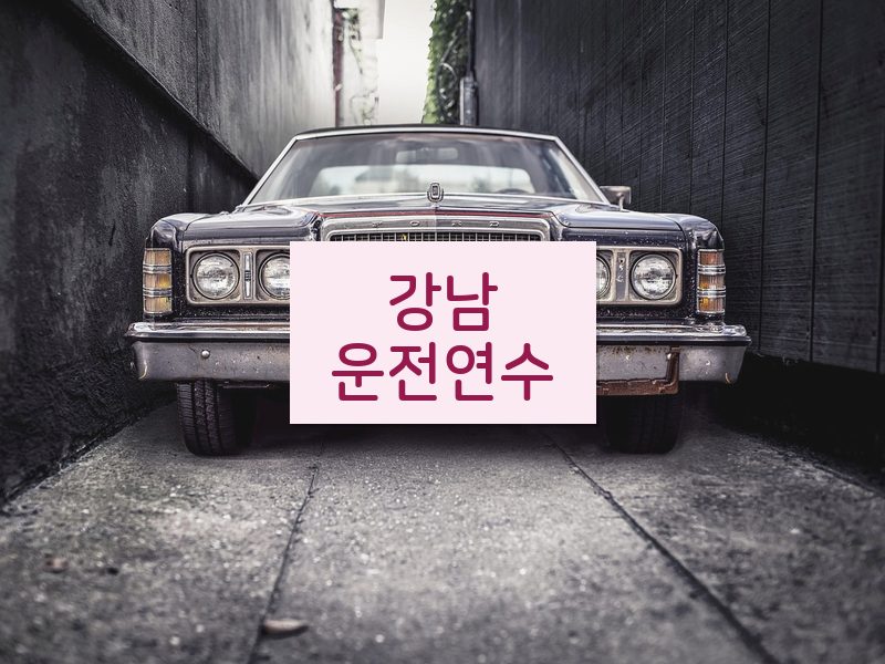 강남운전연수 후기