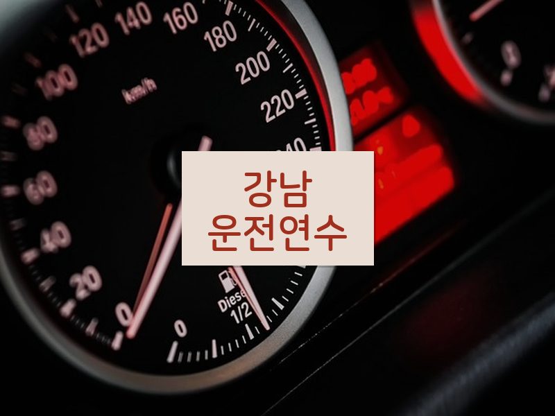 강남운전연수 후기