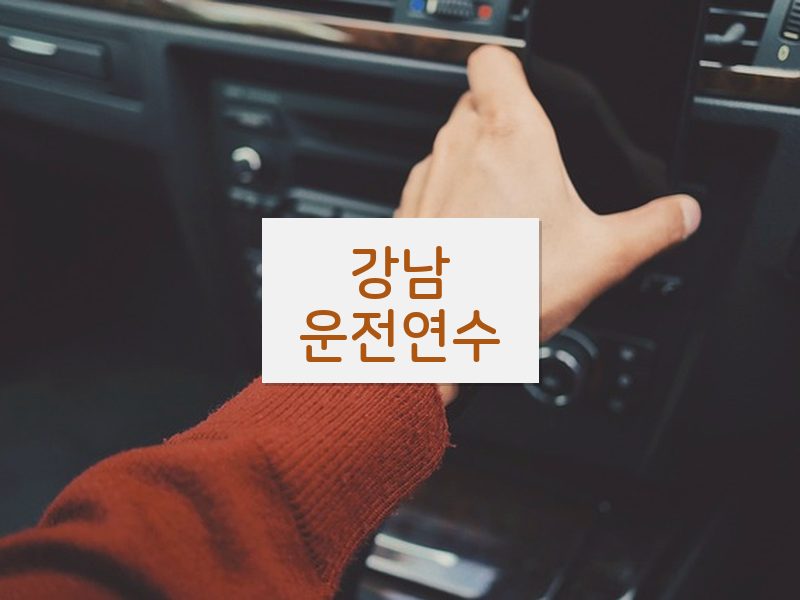 강남운전연수 후기