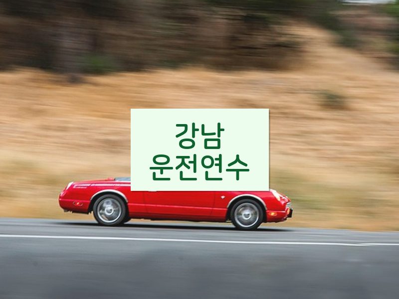 강남운전연수 후기