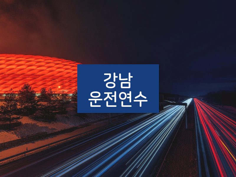 강남운전연수 후기