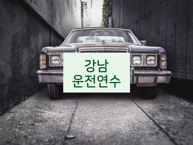 강남운전연수 후기