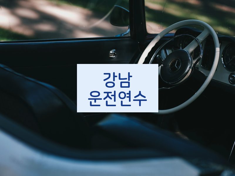 강남운전연수 후기