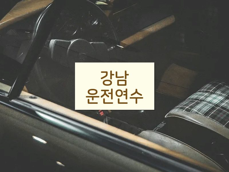 강남운전연수 후기