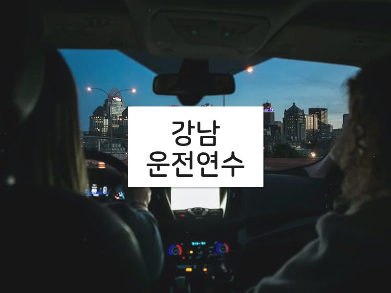 강남운전연수 후기