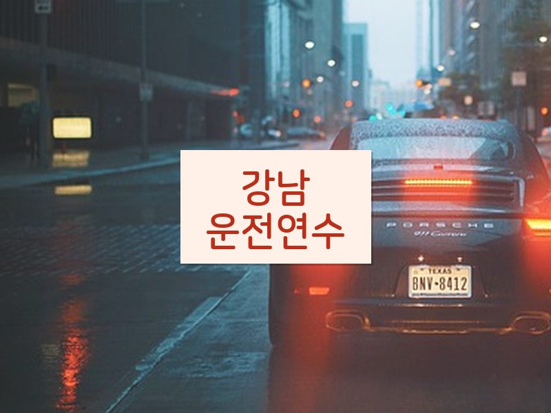 강남운전연수 후기