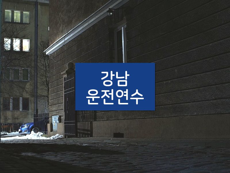 강남운전연수 후기