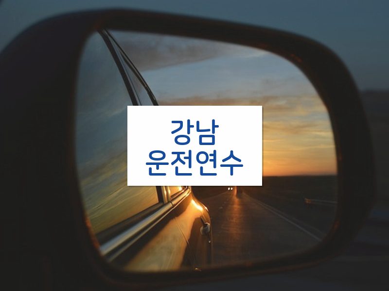 강남운전연수 후기
