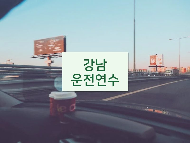 강남운전연수 후기