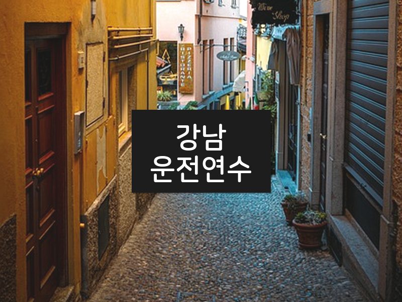 강남운전연수 후기