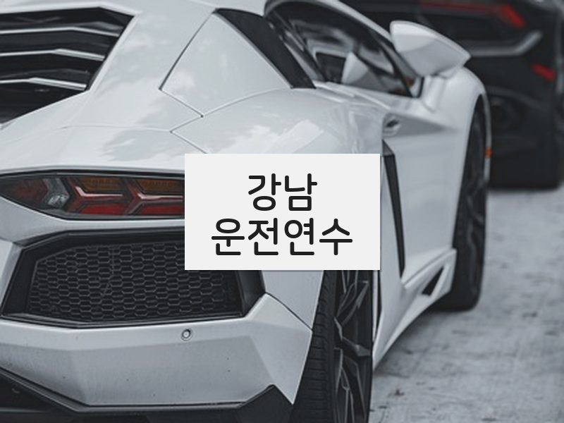 강남운전연수 후기