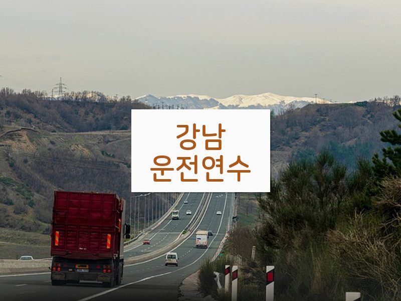 강남운전연수 후기