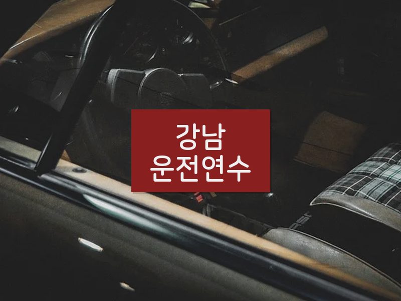 강남운전연수 후기