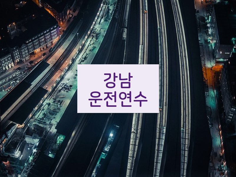 강남운전연수 후기