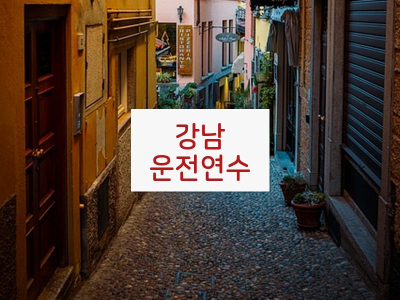 강남운전연수 후기