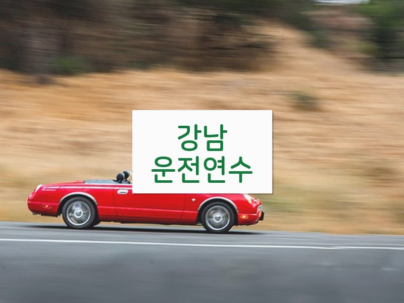 강남운전연수 후기