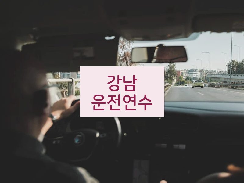강남운전연수 후기