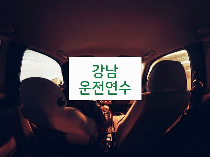 강남운전연수 후기