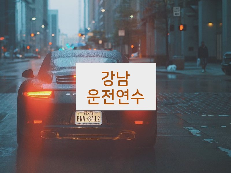 강남운전연수 후기