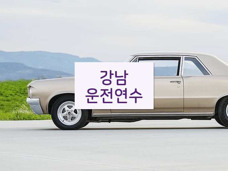 강남운전연수 후기