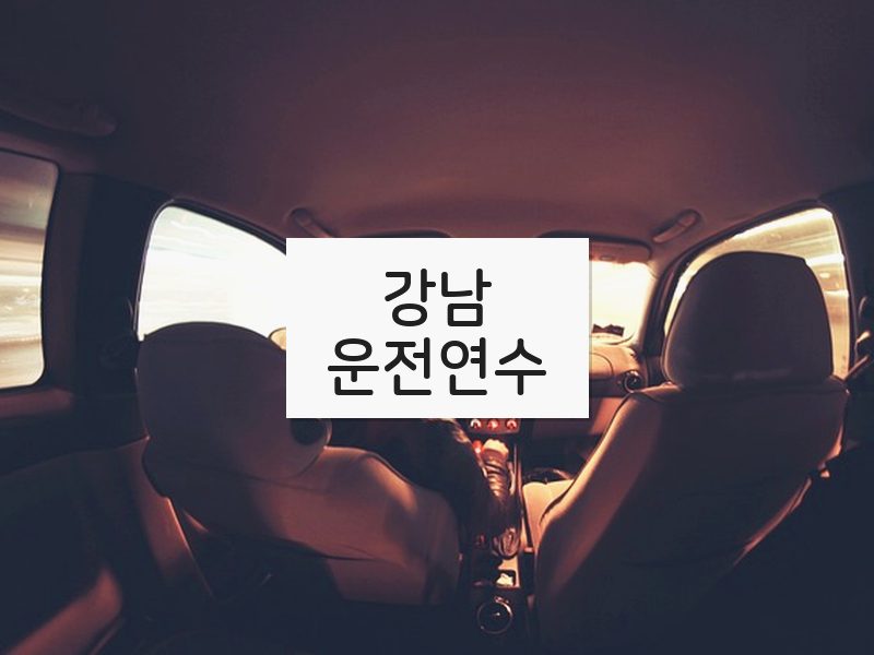 강남운전연수 후기