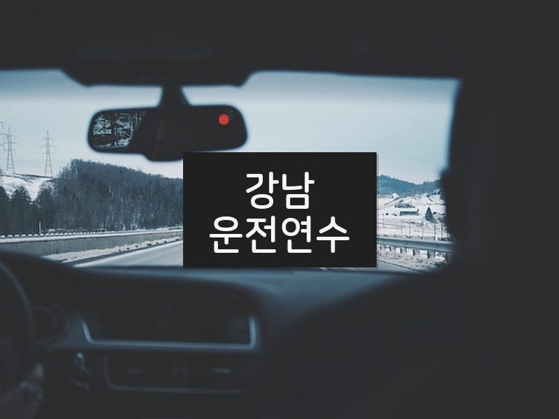 강남운전연수 후기