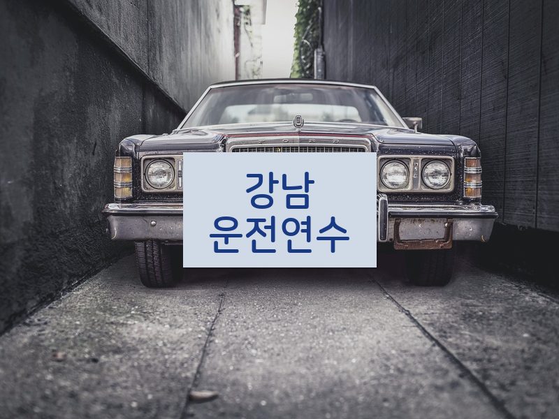 강남운전연수 후기