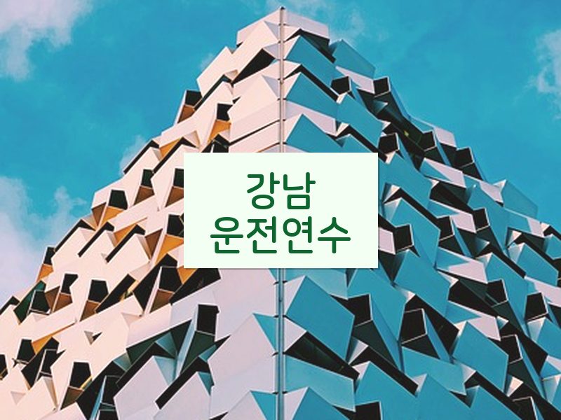 강남운전연수 후기