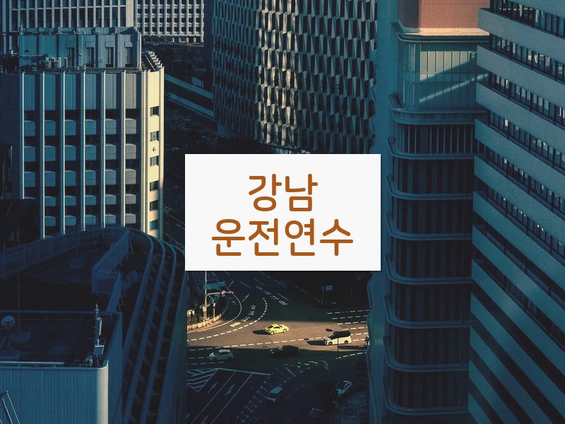 강남운전연수 후기