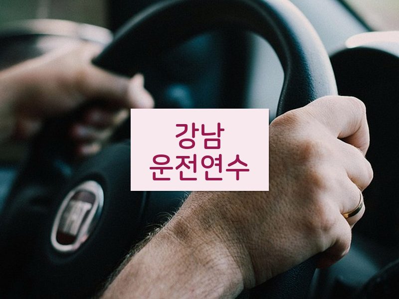 강남운전연수 후기