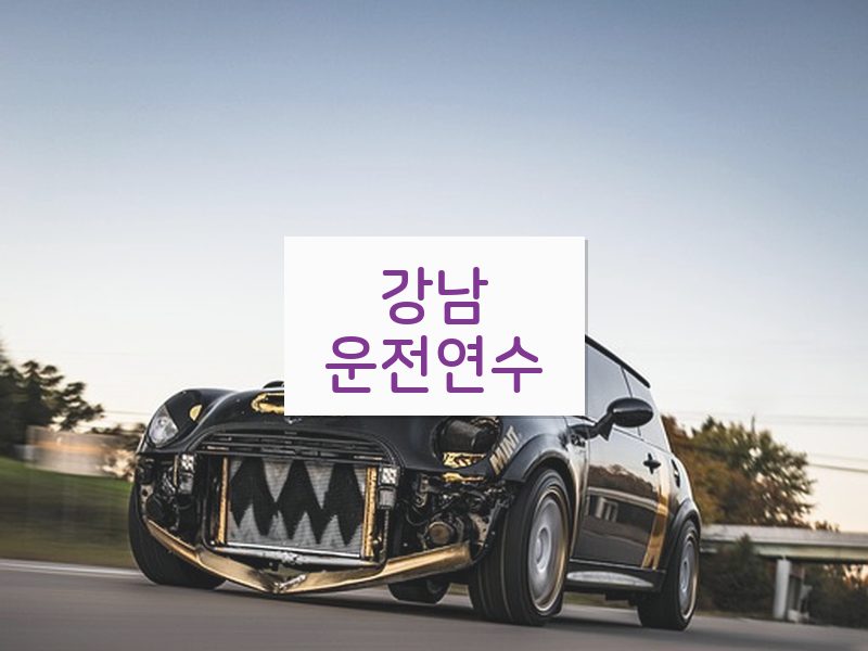 강남운전연수 후기