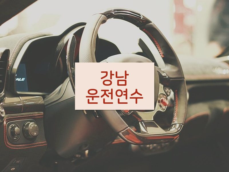 강남운전연수 후기