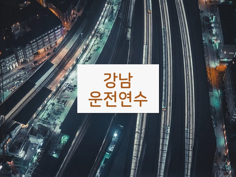 강남운전연수 후기