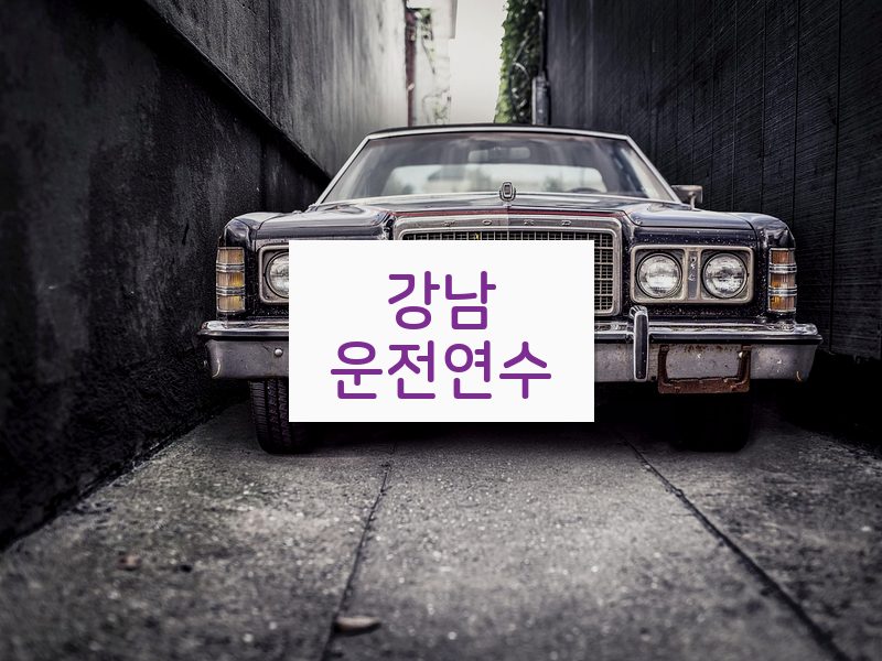 강남운전연수 후기