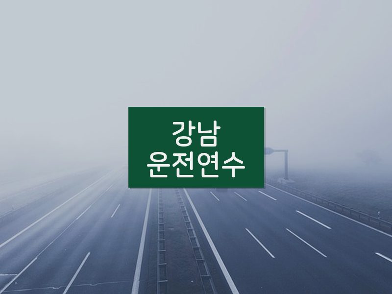강남운전연수 후기