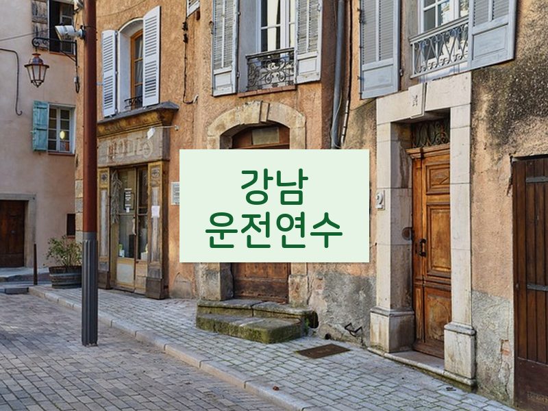 강남운전연수 후기