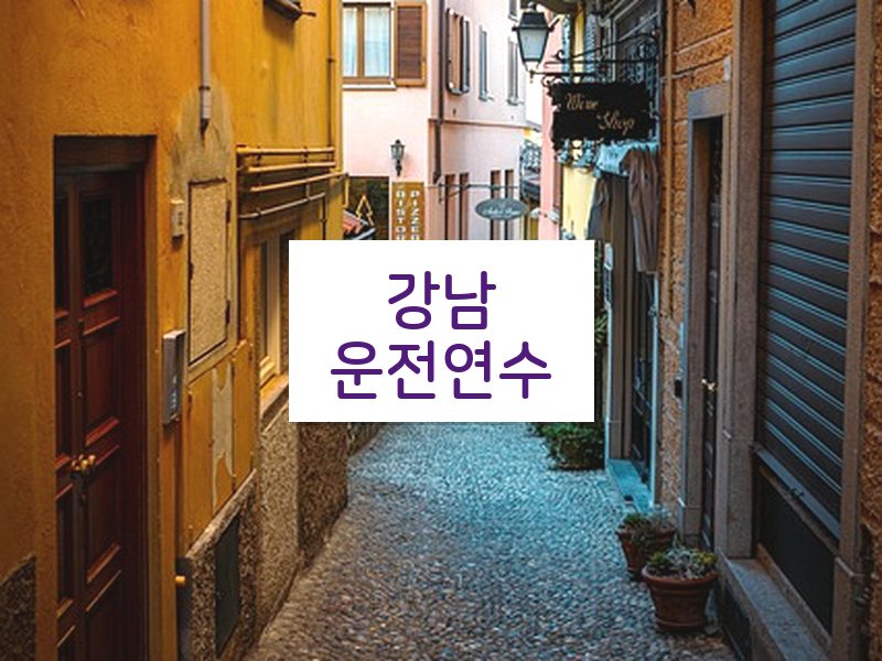 강남운전연수 후기
