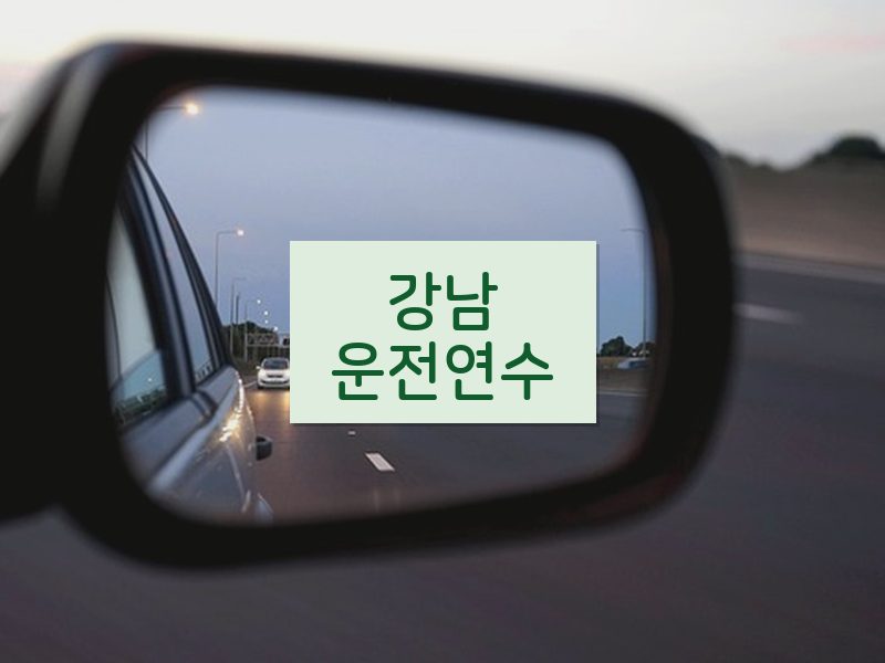 강남운전연수 후기